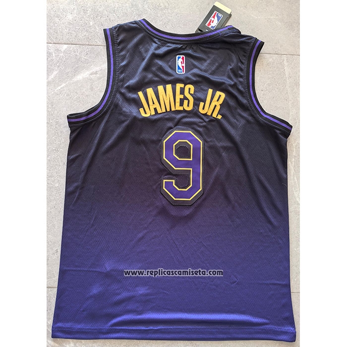 Camiseta Los Angeles Lakers James JR. #9 Ciudad 2024-25 Violeta